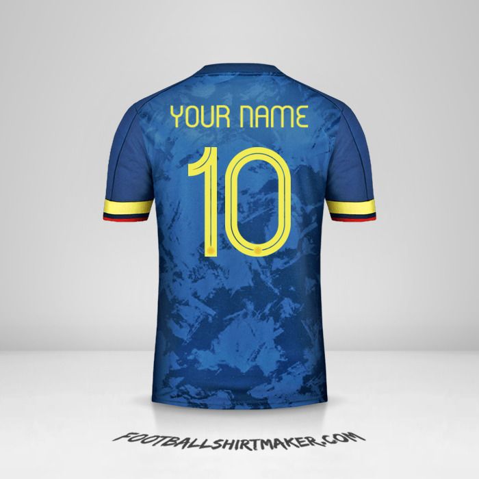 Colombia 2020/21 II jersey number 10 your name