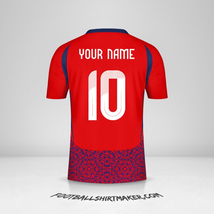 Costa Rica 2024 jersey number 10 your name