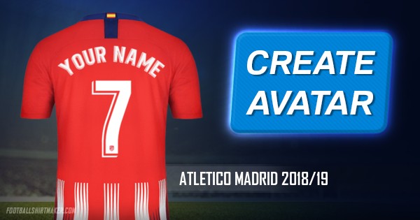 Font Jersey Atletico Madrid