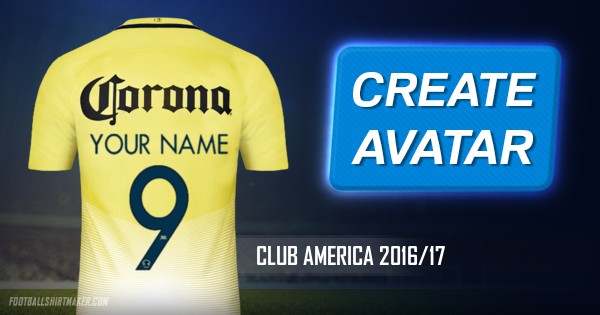Make Club America 16 17 Custom Jersey With Your Name