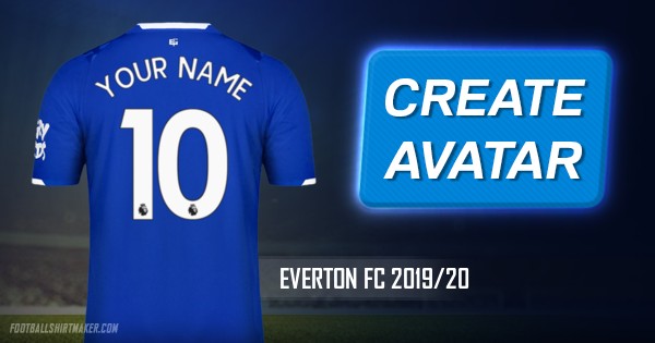 Make Everton Fc 2019 20 Custom Jersey With Your Name