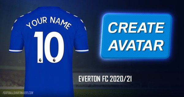 Make Everton Fc 2020 21 Custom Jersey With Your Name