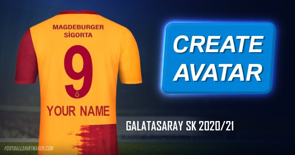 galatasaray sk 2020 21 custom jersey