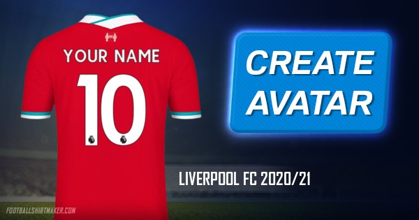 Make Liverpool FC 2020/21 custom jersey 