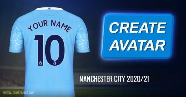 Make Manchester City 2020 21 Custom Jersey With Your Name
