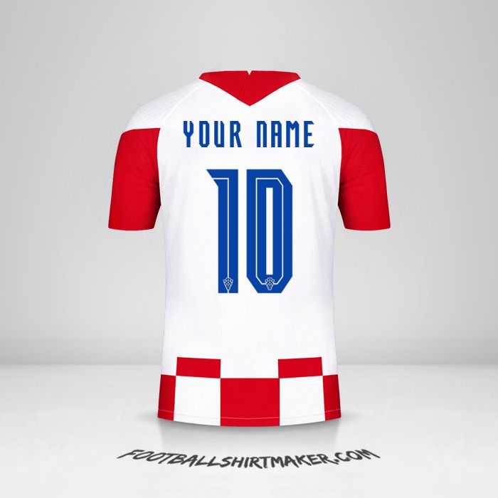 Croatia 2020/2021 jersey number 10 your name