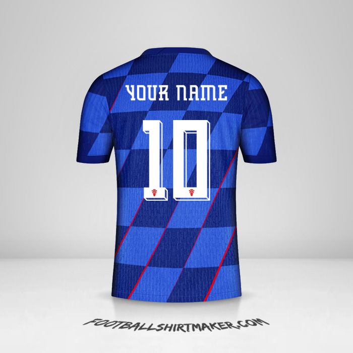 Croatia 2024 II jersey number 10 your name