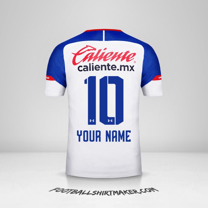 Cruz Azul 2018/19 II jersey number 10 your name