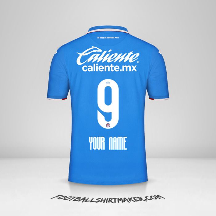Cruz Azul 2022/2023 jersey number 9 your name