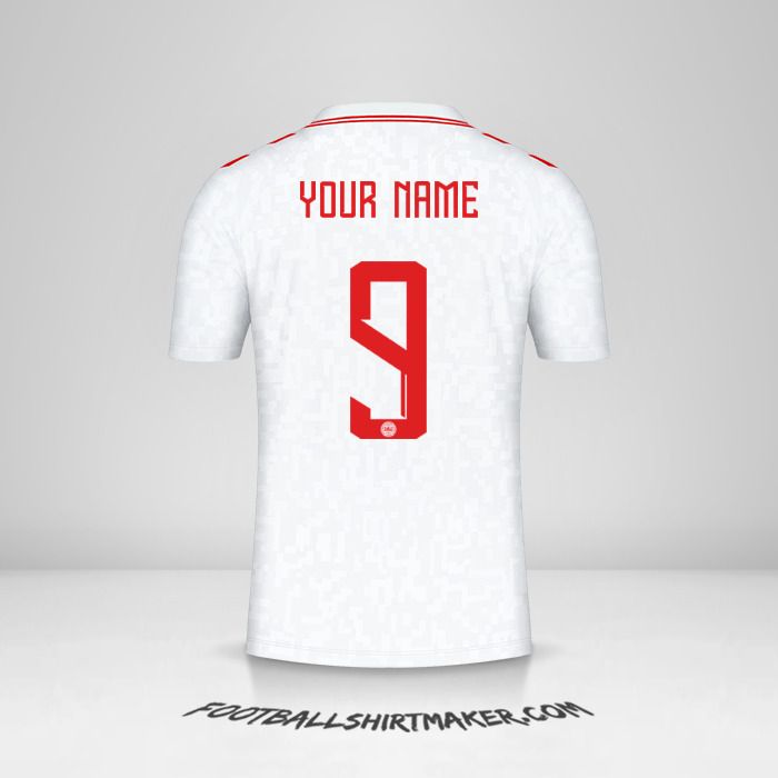 Denmark 2024 II jersey number 9 your name
