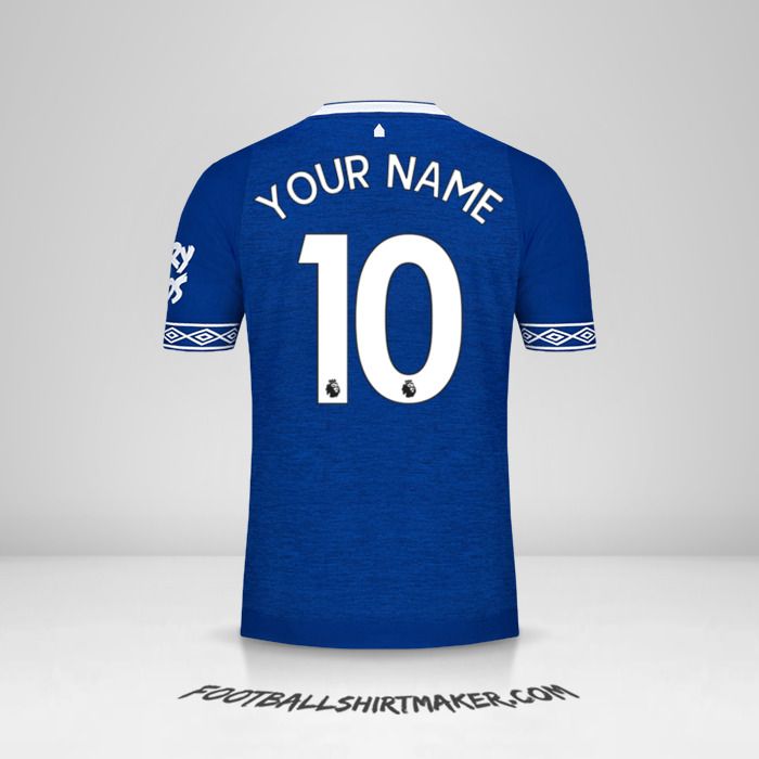 Everton FC 2018/19 jersey number 10 your name