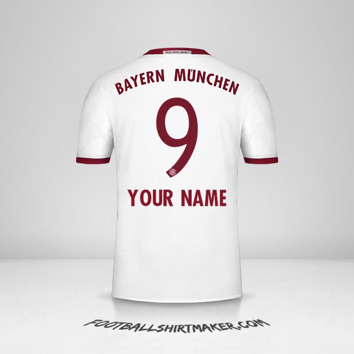 FC Bayern Munchen 2016/17 III jersey number 9 your name
