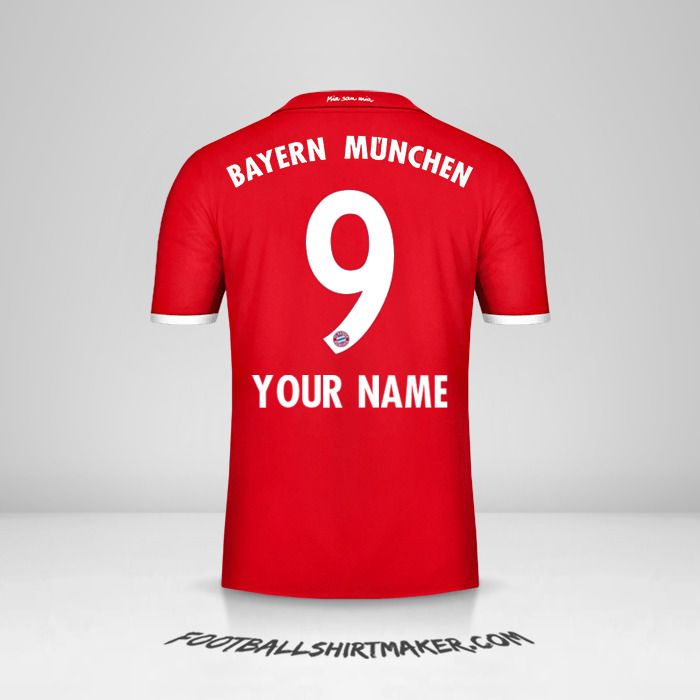 FC Bayern Munchen 2016/17 jersey number 9 your name