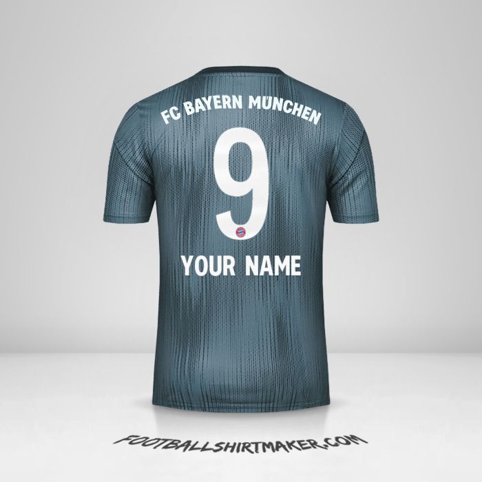 FC Bayern Munchen 2018/19 III jersey number 9 your name