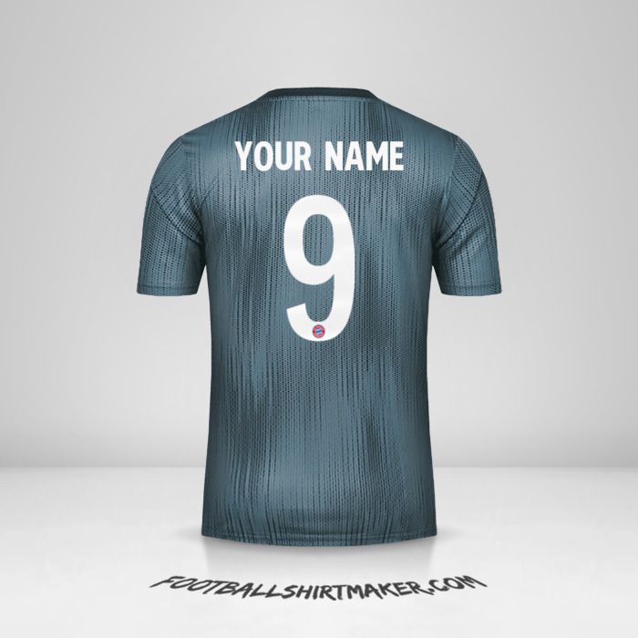 FC Bayern Munchen 2018/19 Cup III jersey number 9 your name
