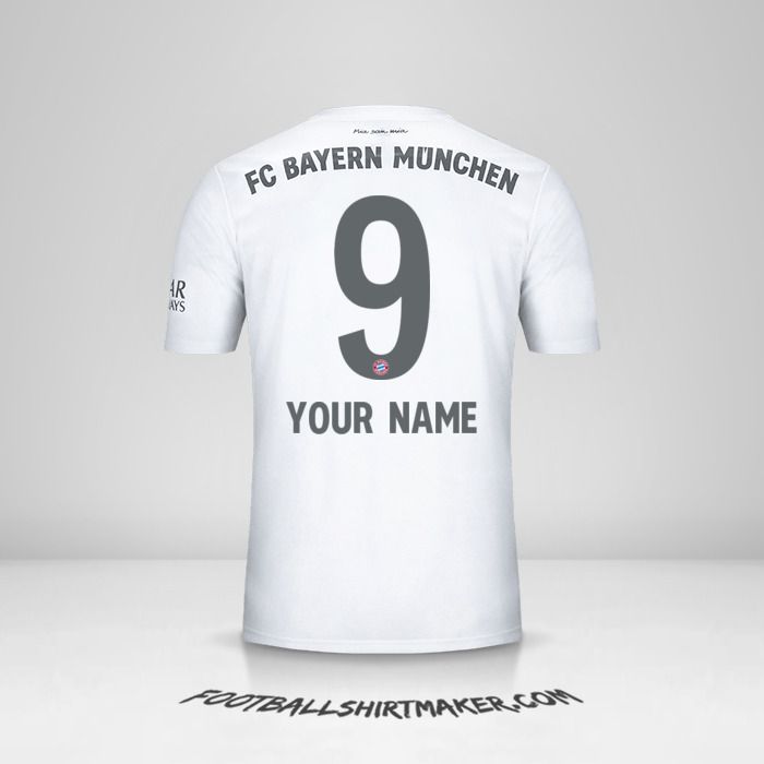 FC Bayern Munchen 2019/20 II jersey number 9 your name