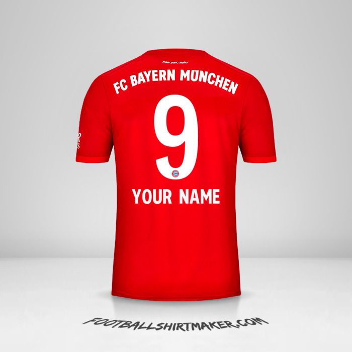 FC Bayern Munchen 2019/20 jersey number 9 your name