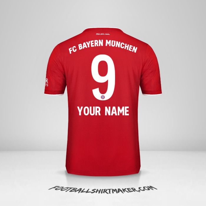create custom fc bayern munchen jersey 2020 21 with your name