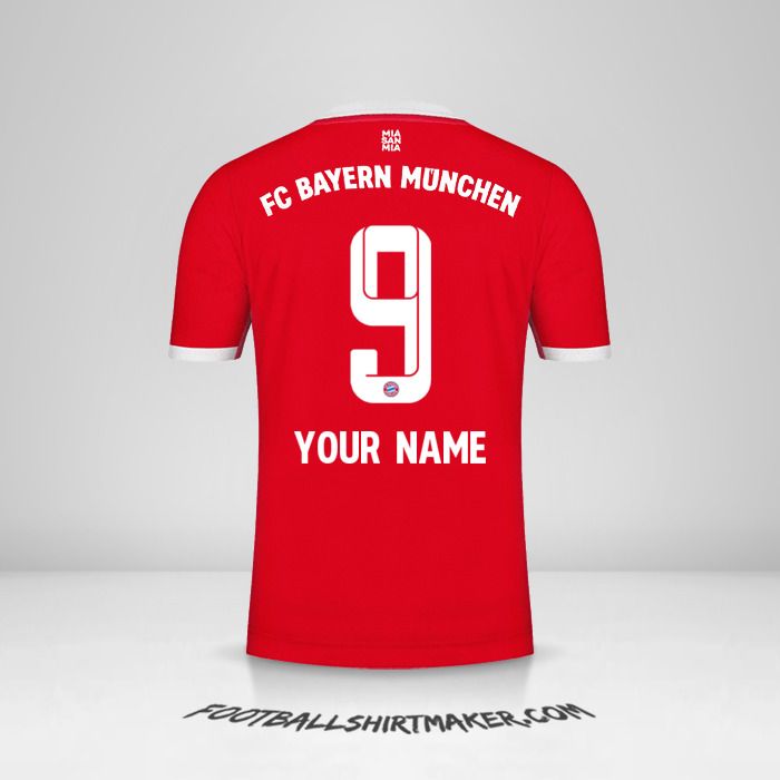 FC Bayern Munchen 2022/2023 jersey number 9 your name
