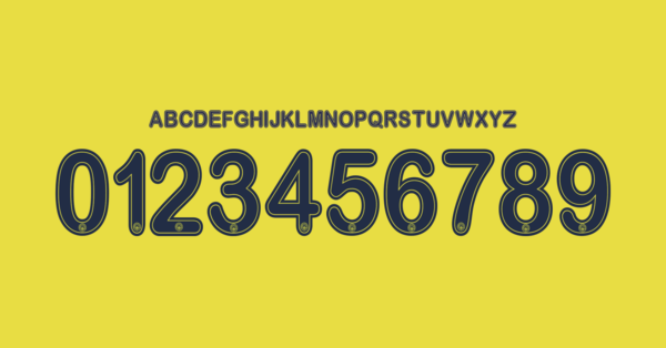 Font Fenerbahce Sk Jersey 2024 2025 Cup Names Letters Numbers Nameset Preview 03 4761