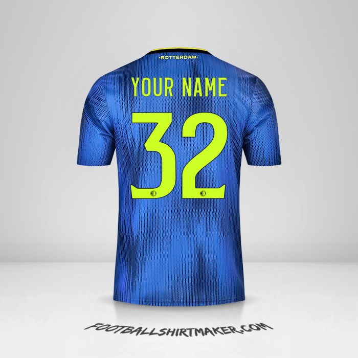 Feyenoord Rotterdam 2019/20 II jersey number 32 your name