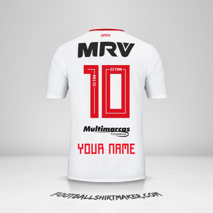 Flamengo 2019 II jersey number 10 your name