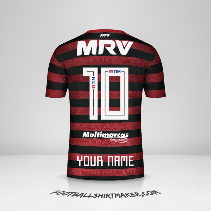 Flamengo 2019 jersey number 10 your name