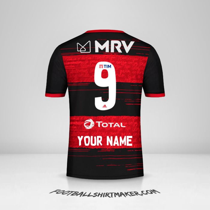 Flamengo 2020 jersey number 9 your name