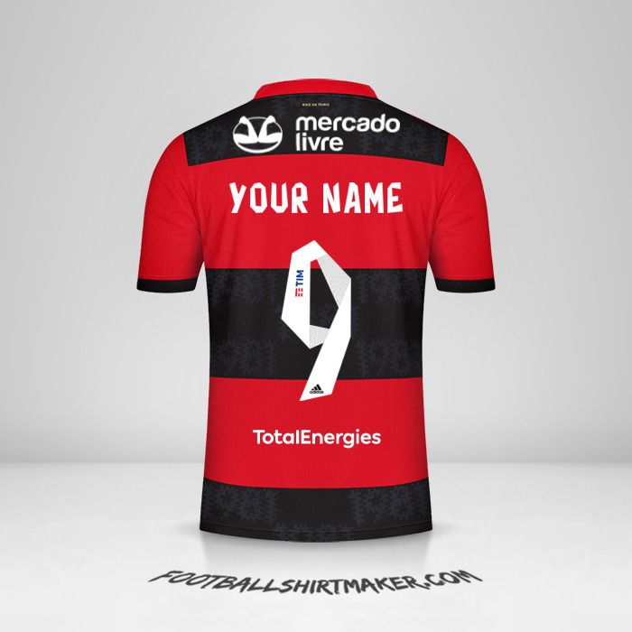Flamengo 2021 jersey number 9 your name