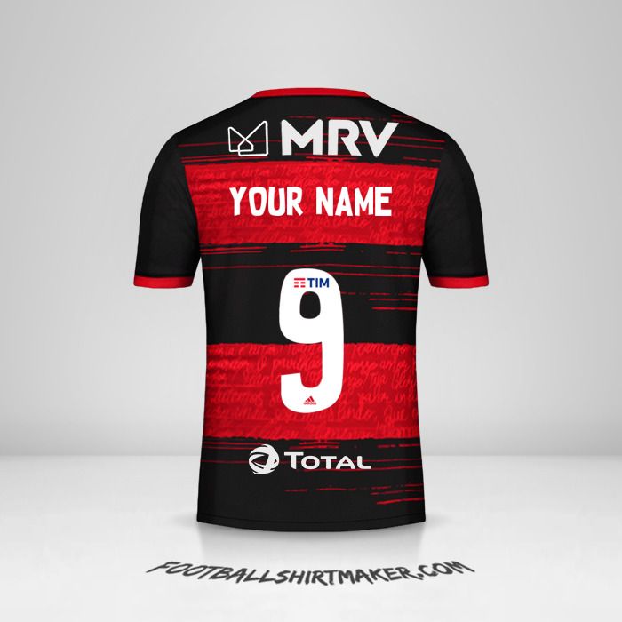 Flamengo Libertadores 2020 jersey number 9 your name