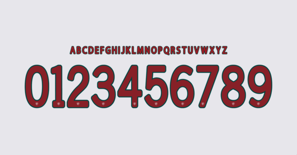 Font Fluminense Jersey Club World Cup 2025 II Names Letters Numbers Nameset Preview 03 4850
