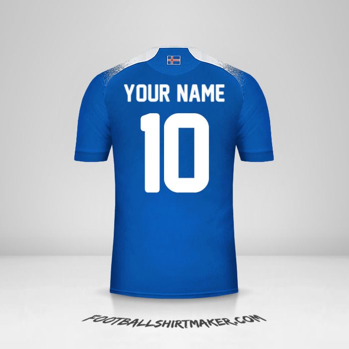Iceland 2018 jersey number 10 your name