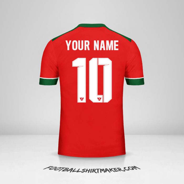 Indonesia 2016/17 jersey number 10 your name