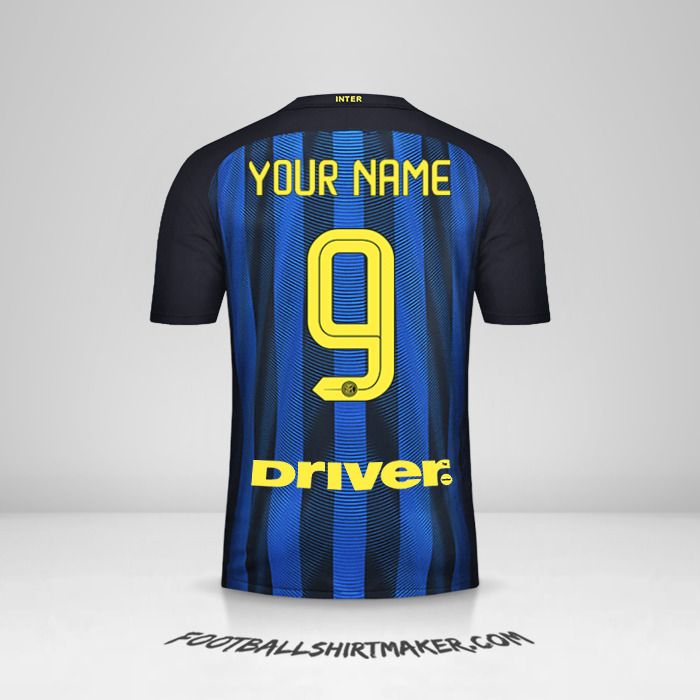 Inter 2016/17 jersey number 9 your name