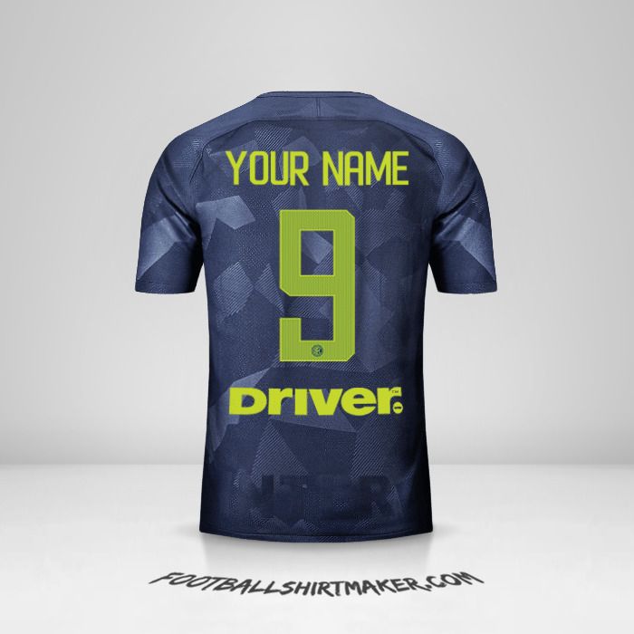 Inter 2017/18 III jersey number 9 your name