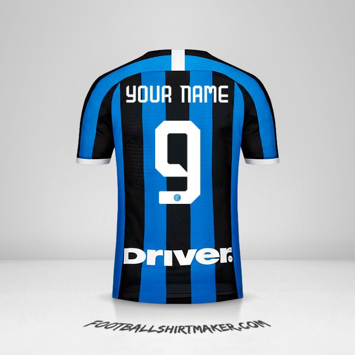 Inter 2019/20 jersey number 9 your name