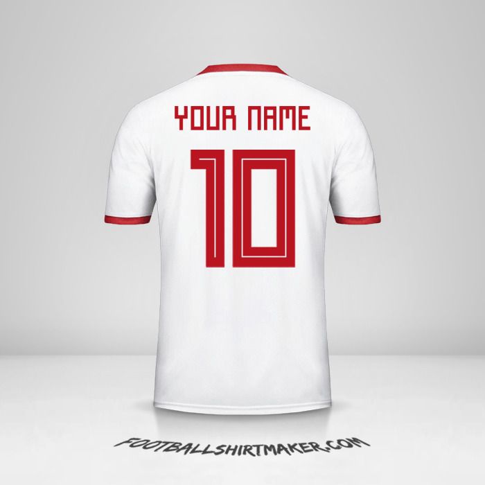 Iran 2018 jersey number 10 your name