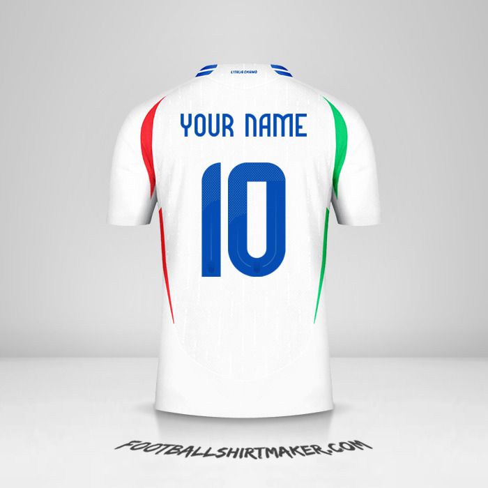 Italy 2024 II jersey number 10 your name