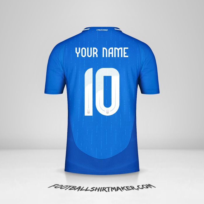 Italy 2024 jersey number 10 your name
