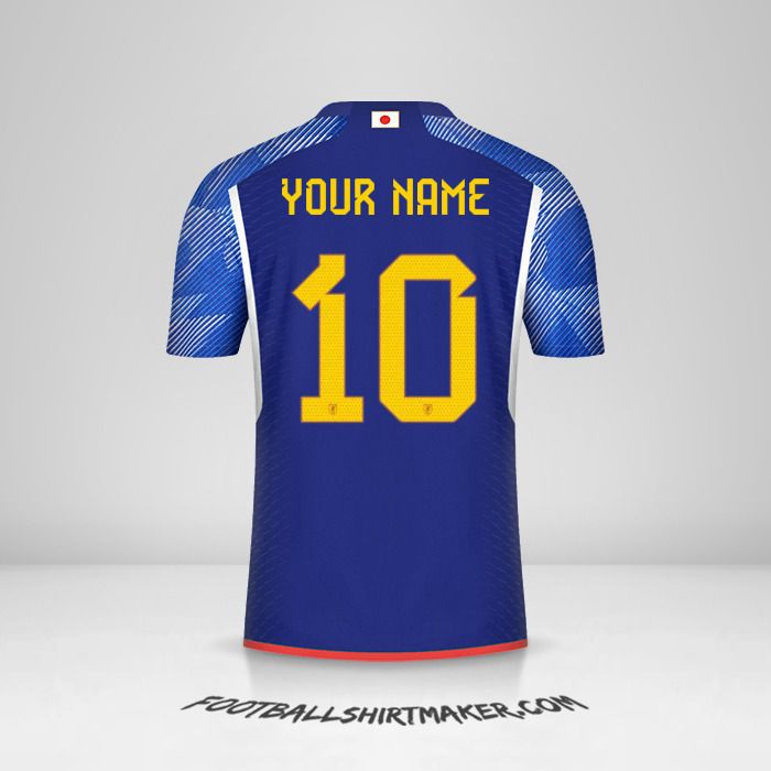 Japan 2022 jersey number 10 your name