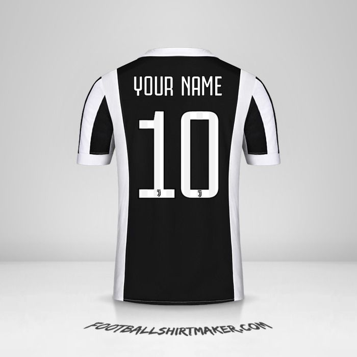 Juventus FC 2017/18 jersey number 10 your name