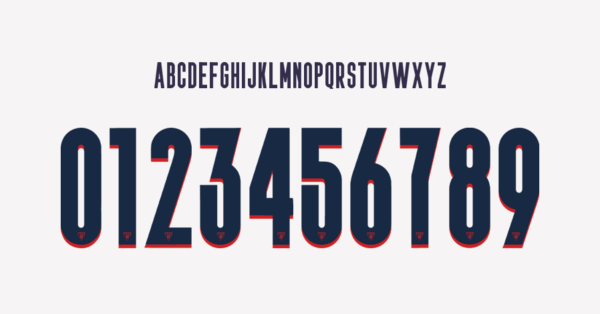 Font Liga De Quito Jersey 2021 Names Letters Numbers Nameset Preview 00 4051
