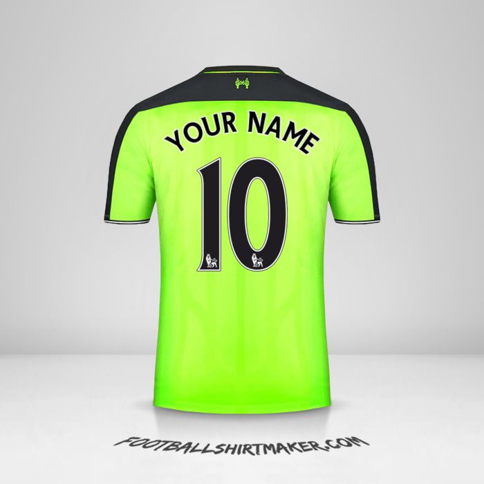 Liverpool FC 2016/17 III jersey number 10 your name