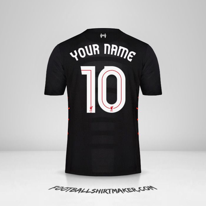 Liverpool FC 2016/17 Cup II jersey number 10 your name