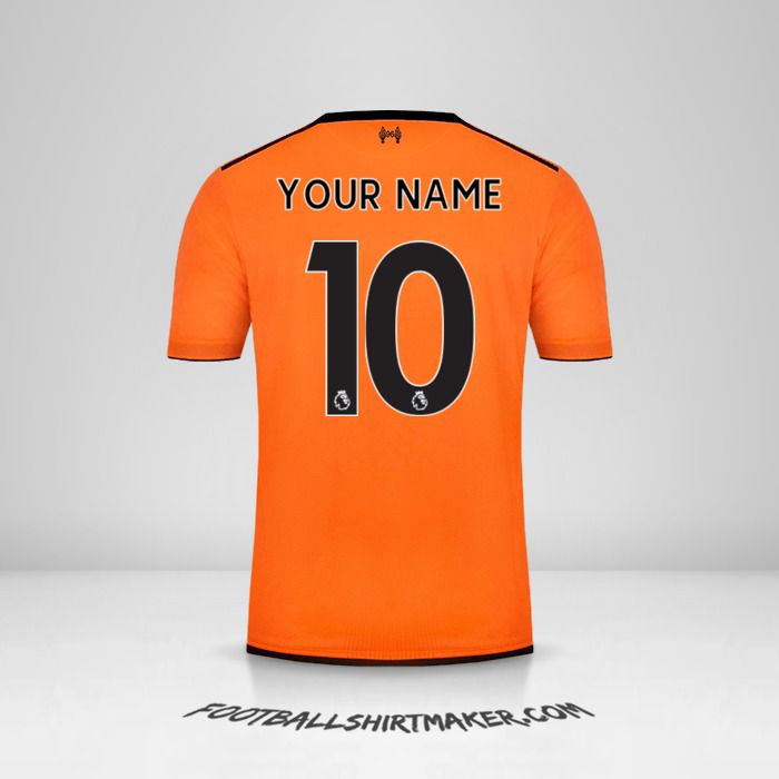 Liverpool FC 2017/18 III jersey number 10 your name