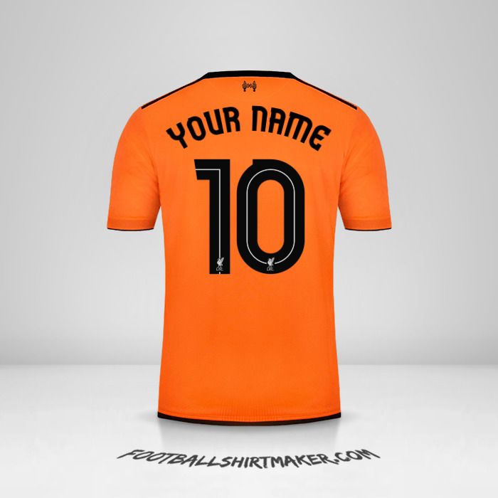 Liverpool FC 2017/18 Cup III jersey number 10 your name