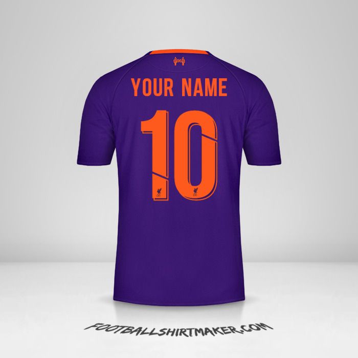Liverpool FC 2018/19 Cup II jersey number 10 your name