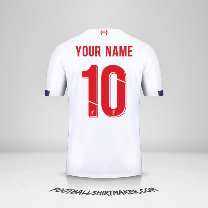 Liverpool FC 2019/20 Cup II jersey number 10 your name