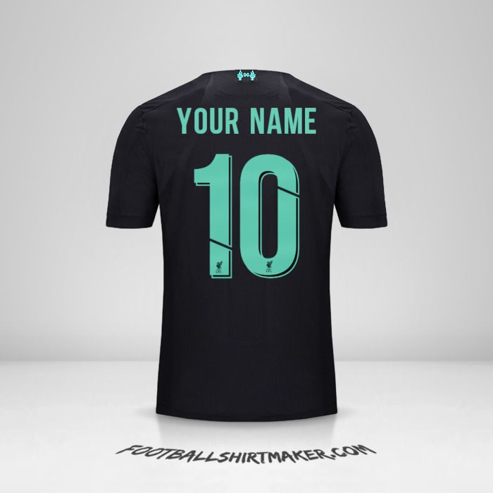 Liverpool FC 2019/20 Cup III jersey number 10 your name