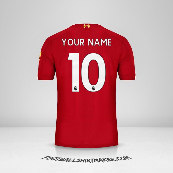 Liverpool FC 2019/20 jersey number 10 your name